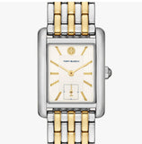 Tory Burch Eleanor White Dial Two Tone Steel Strap Watch for Women - TBW1070 Buy Now By Tory Burch