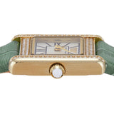 Emporio Armani Classic White Dial Green Leather Strap Watch for Women - AR11661 Buy Now By Emporio Armani