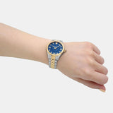 Versace Hellenyium Quartz Blue Dial Two Tone Steel Strap Watch for Women - VE2S00522 Buy Now By Versace
