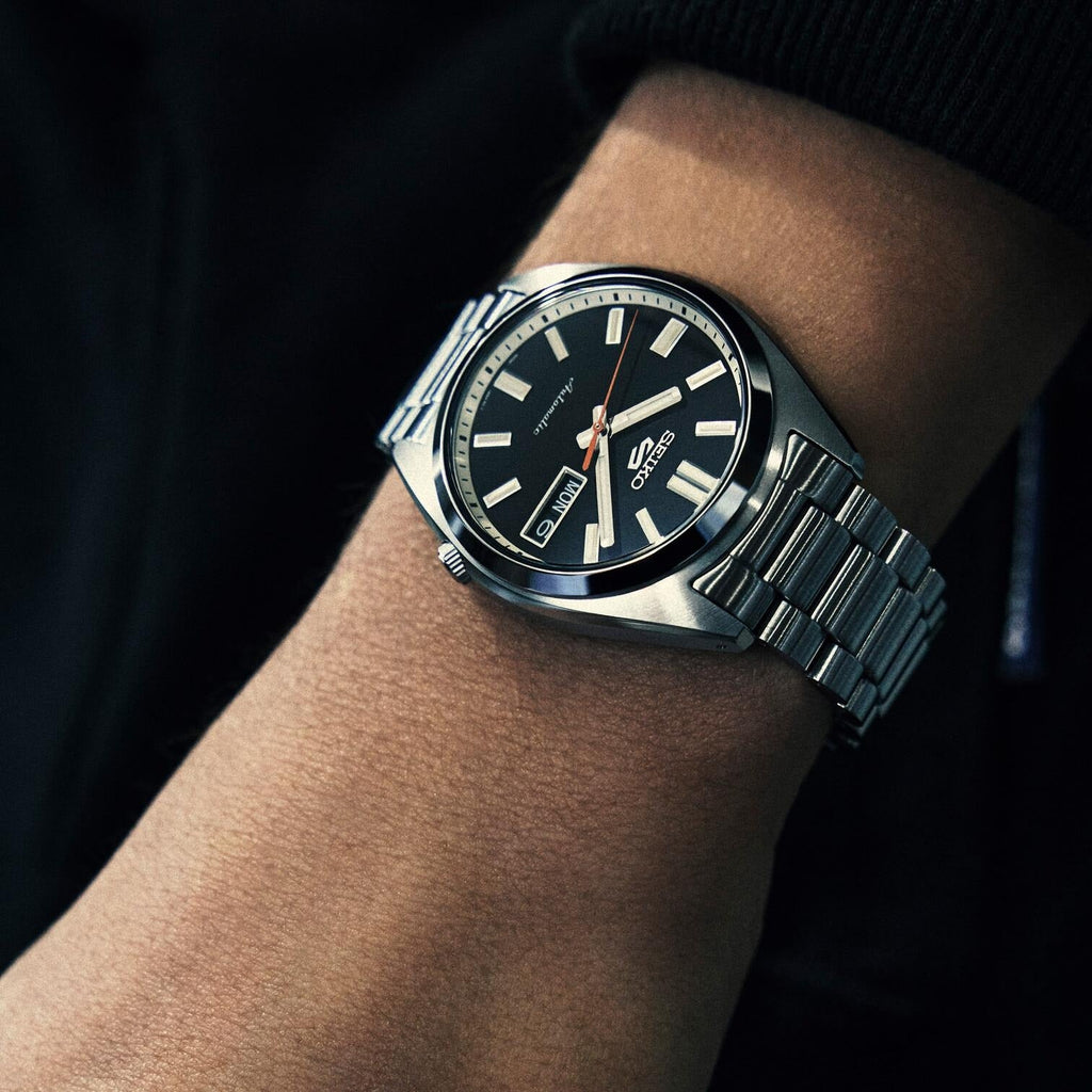 Seiko 5 Sports SNXS Series Automatic Black Dial Silver Steel Strap Watch for Men - SRPK89K1 Buy Now By Seiko