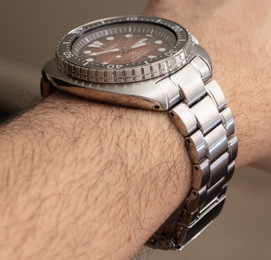 Seiko Prospex US Special Edition King Turtle Automatic Brown Dial Silver Steel Strap Watch for Men - SRPH55 Buy Now By Seiko