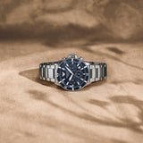 Emporio Armani World Explorer Chronograph Blue Dial Silver Steel Strap Watch for Men - AR11681 Buy Now By Emporio Armani