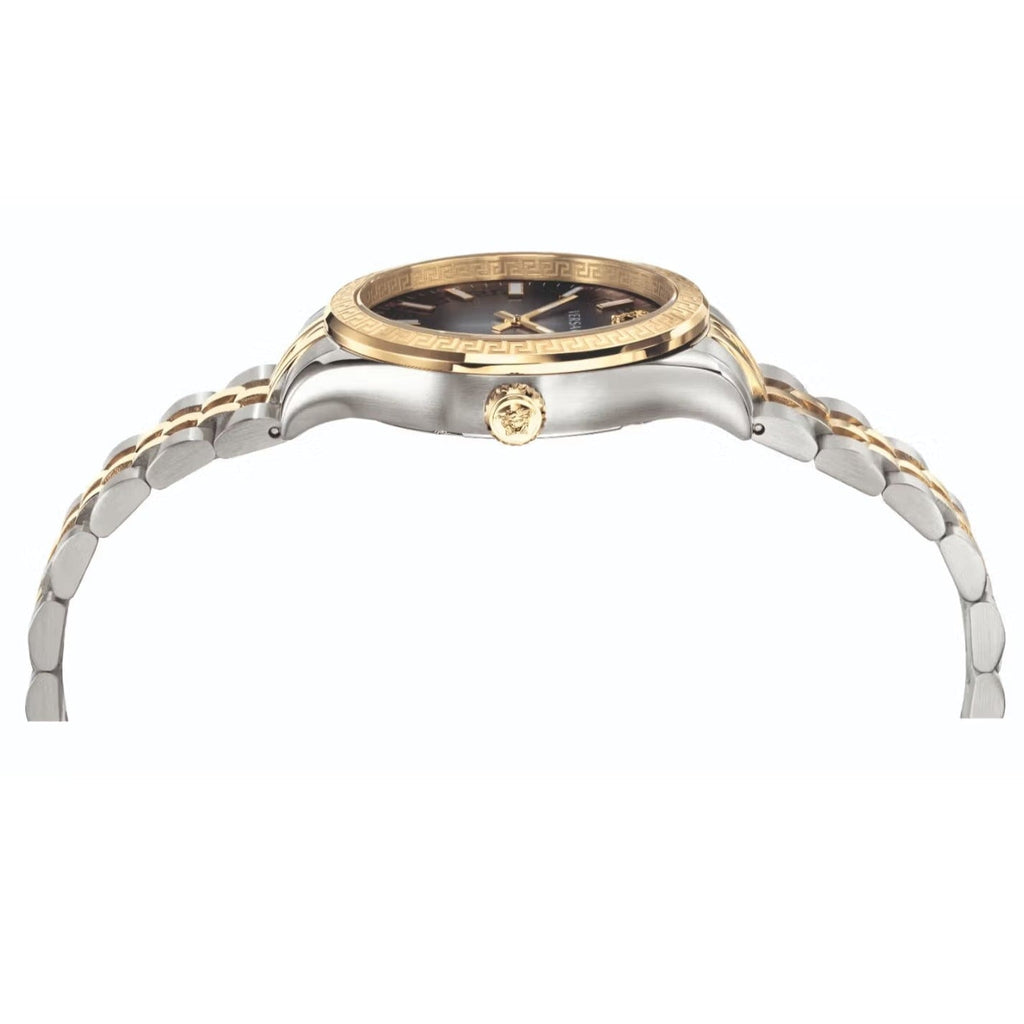 Versace Hellenyium Grey Dial Two Tone Steel Strap Watch for Women - VEHU00520 Buy Now By Versace