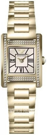 Emporio Armani Genni Crystals Gold Dial Gold Steel Strap Watch for Women - AR11663 Buy Now By Emporio Armani