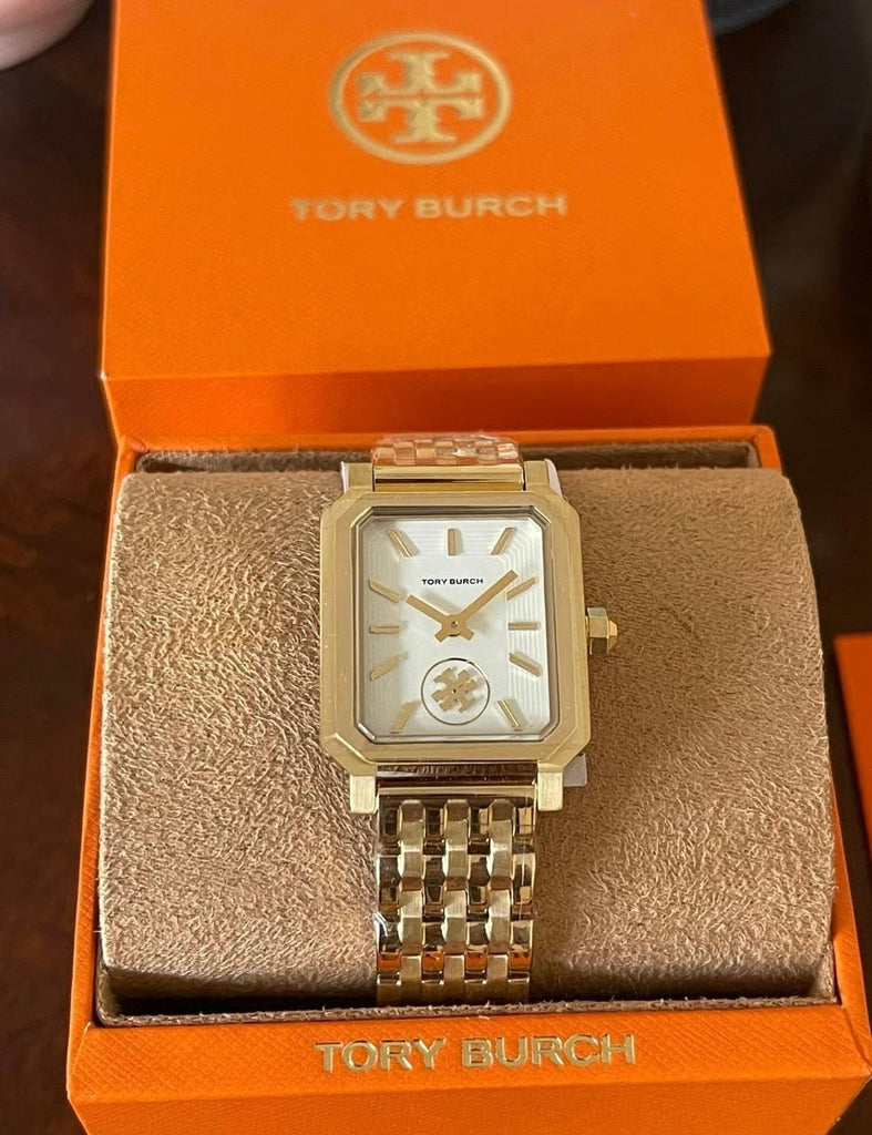 Tory Burch Robinson White Dial Gold Steel Strap Watch for Women - TBW1500 Buy Now By Tory Burch