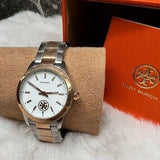 Tory Burch Collins White Dial Two Tone Steel Strap Watch for Women - TBW1305 Buy Now By Tory Burch