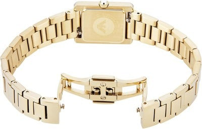 Emporio Armani Genni Crystals Gold Dial Gold Steel Strap Watch for Women - AR11663 Buy Now By Emporio Armani