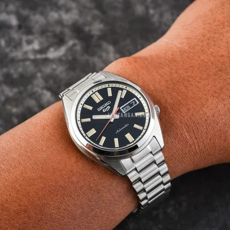 Seiko 5 Sports SNXS Series Automatic Black Dial Silver Steel Strap Watch for Men - SRPK89K1 Buy Now By Seiko