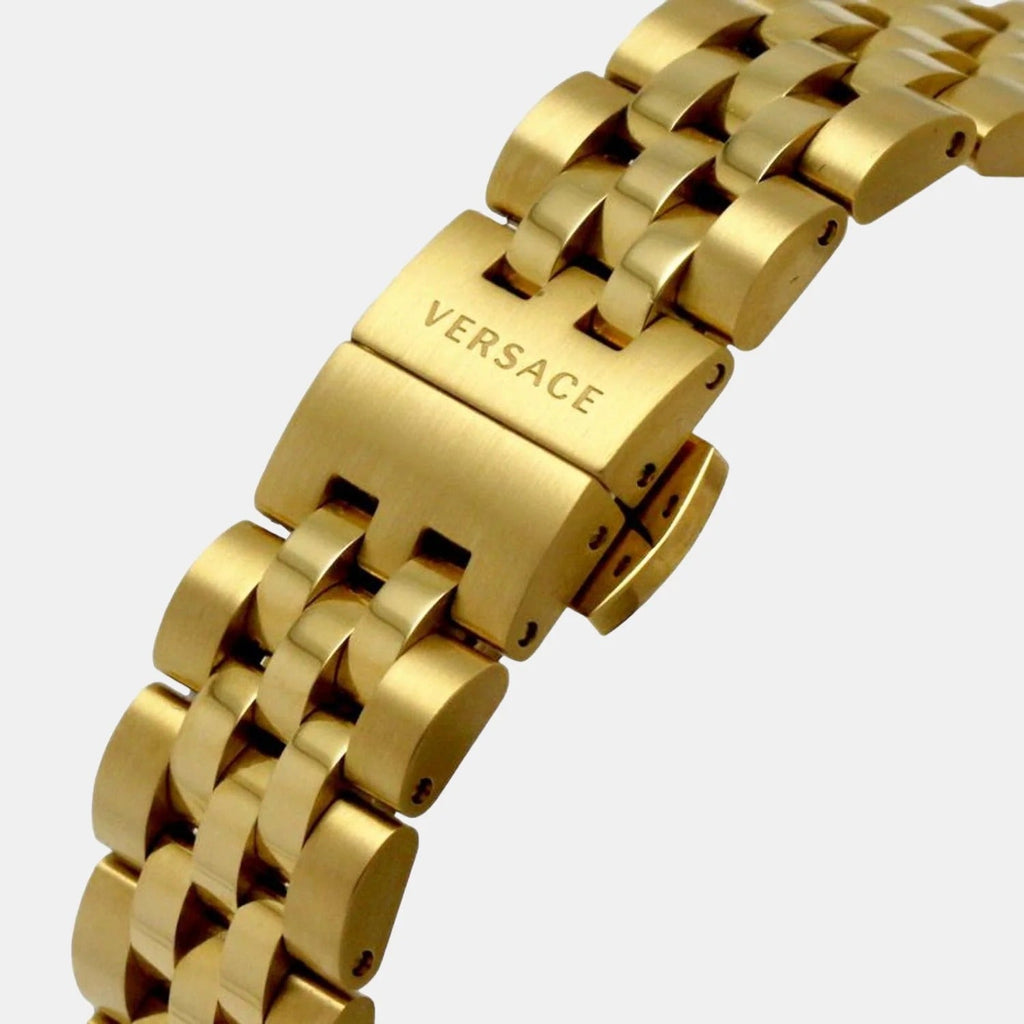 Versace Hellenyium Quartz Black Dial Gold Steel Strap Watch for Women - VE2S00622 Buy Now By Versace