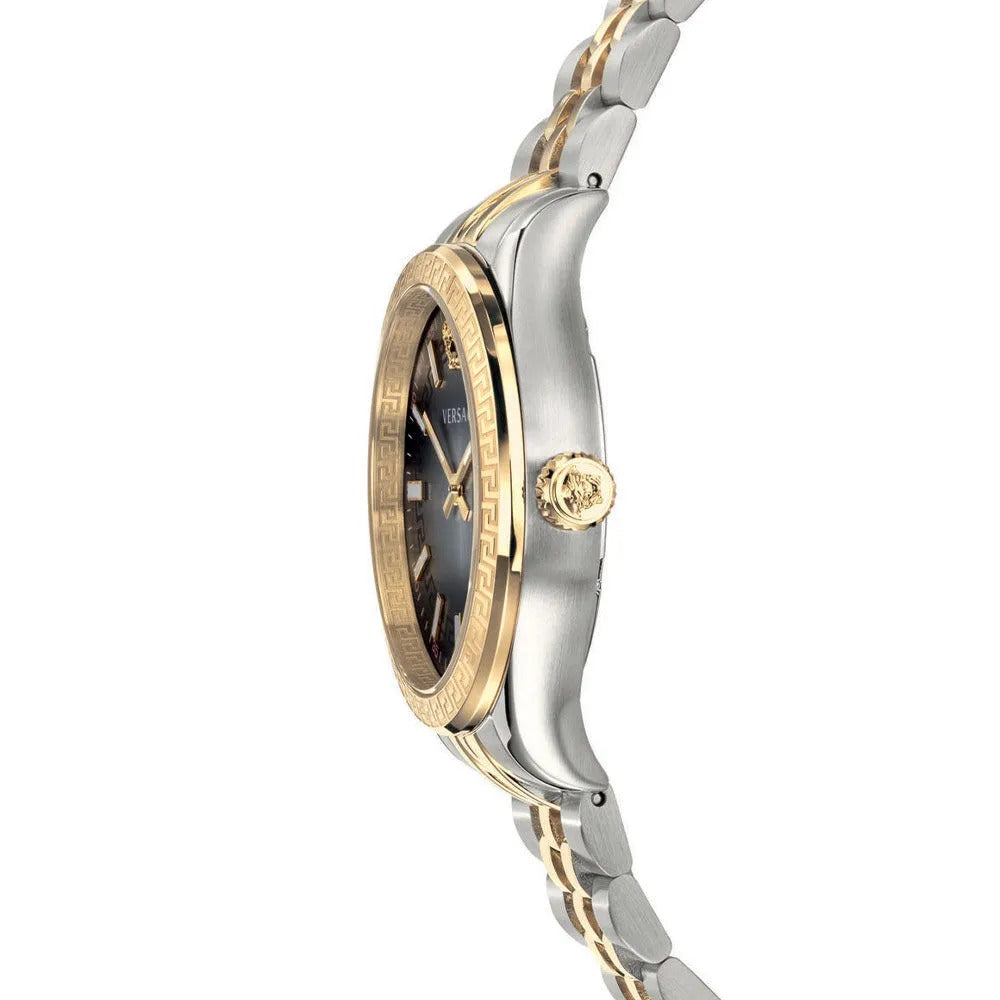 Versace Hellenyium Grey Dial Two Tone Steel Strap Watch for Women - VEHU00520 Buy Now By Versace