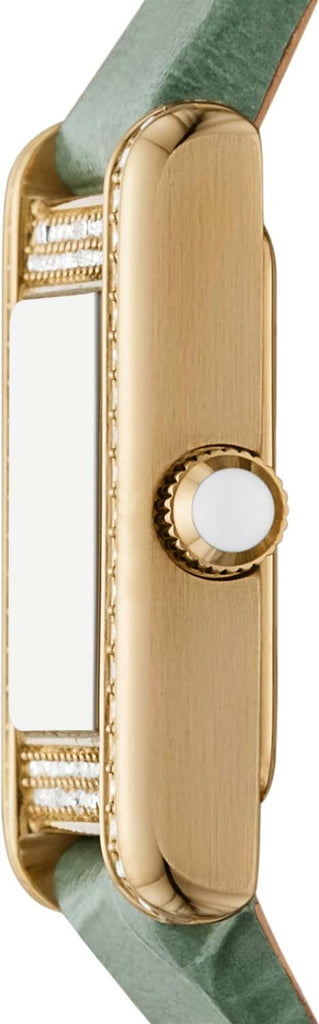 Emporio Armani Classic White Dial Green Leather Strap Watch for Women - AR11661 Buy Now By Emporio Armani