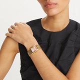 Tory Burch Eleanor Mother of Pearl Pink Dial Gold Steel Strap Watch for Women - TBW1077 Buy Now By Tory Burch