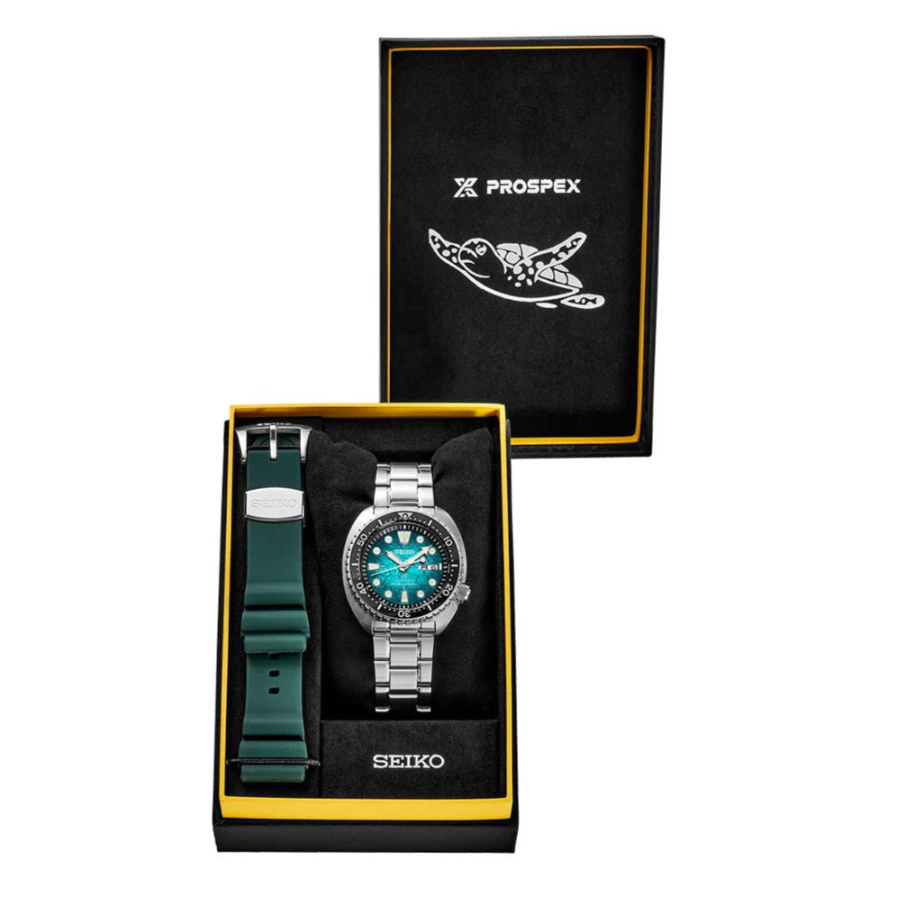 Seiko US Special Edition Automatic Green Dial Silver Steel Strap Watch for Men - SRPH57 Buy Now By Seiko