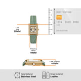 Emporio Armani Classic White Dial Green Leather Strap Watch for Women - AR11661 Buy Now By Emporio Armani