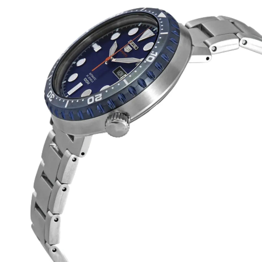 Seiko 5 Sports Automatic Blue Dial Silver Steel Strap Watch for Men - SRPC63J1 Buy Now By Seiko