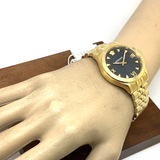 Versace Hellenyium Quartz Black Dial Gold Steel Strap Watch for Women - VE2S00622 Buy Now By Versace