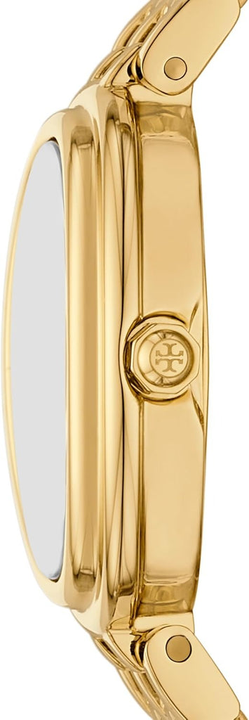 Tory Burch Oval White Dial Gold Steel Strap Watch for Women - TBW6032 Buy Now By Tory Burch