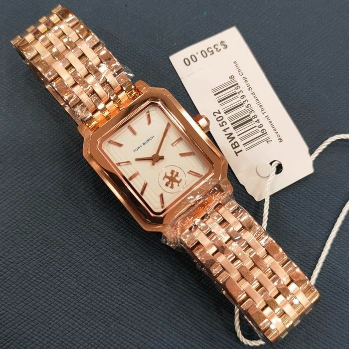 Tory Burch Robinson White Dial Rose Gold Steel Strap Watch for Women - TBW1502 Buy Now By Tory Burch