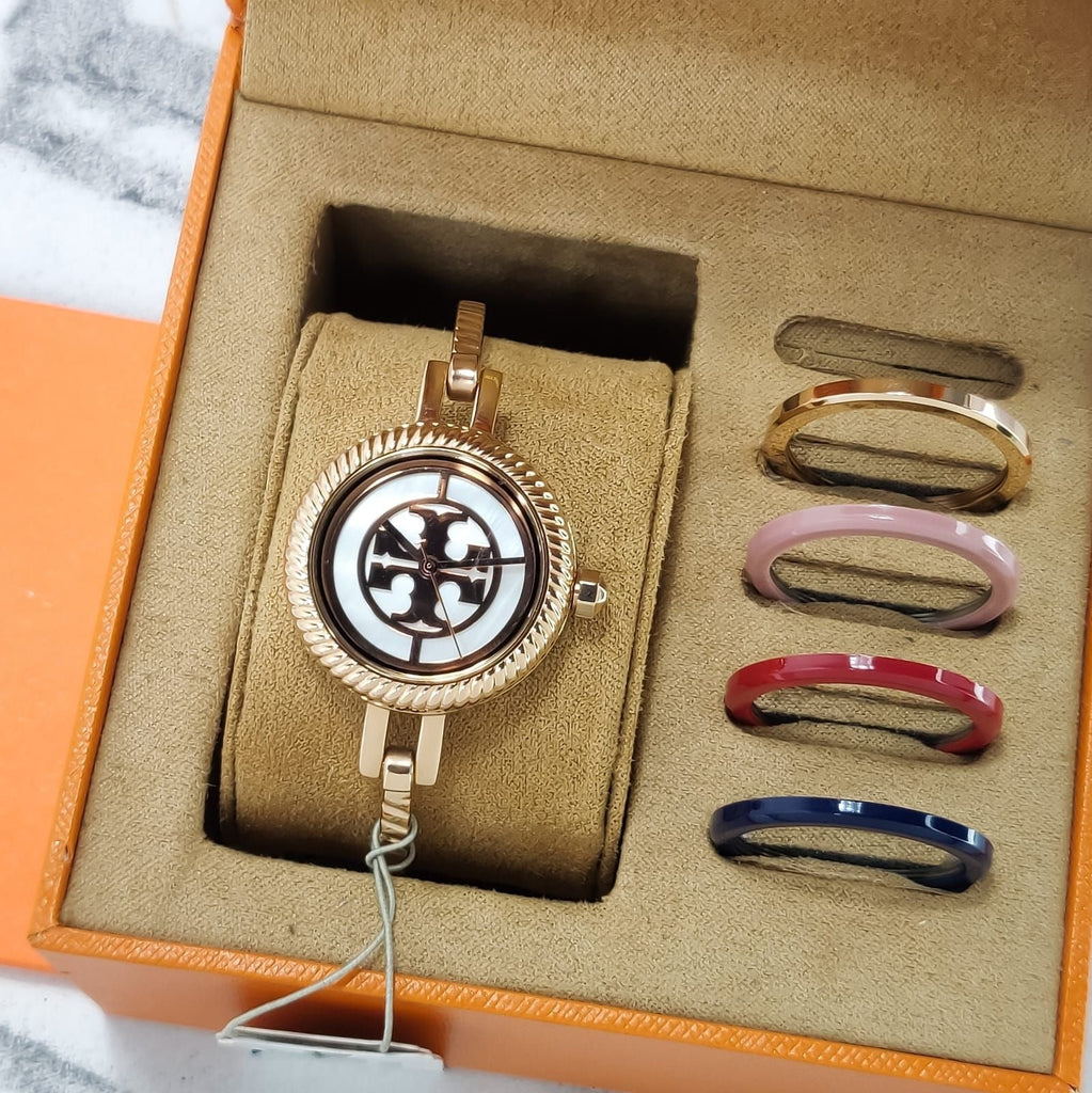 Tory Burch Riva Gold Dial Gold Steel Strap Watch for Women - TBW4029 Buy Now By Tory Burch