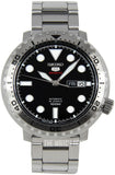 Seiko 5 Sports Automatic Black Dial Silver Steel Strap Watch for Men - SRPC61J1 Buy Now By Seiko