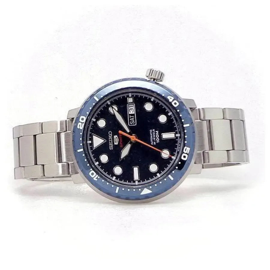 Seiko 5 Sports Automatic Blue Dial Silver Steel Strap Watch for Men - SRPC63J1 Buy Now By Seiko