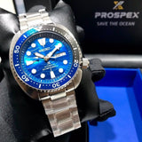 Seiko Prospex Save The Ocean Diver's Automatic Blue Dial Silver Steel Strap Watch for Men - SRPD21J1 Buy Now By Seiko