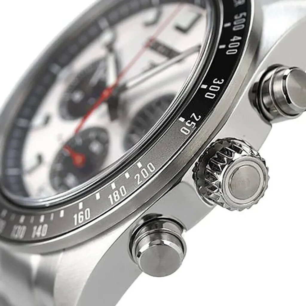 Seiko Prospex Speedtimer Solar Chronograph Silver Dial Silver Steel Strap Watch for Men - SSC911 Buy Now By Seiko