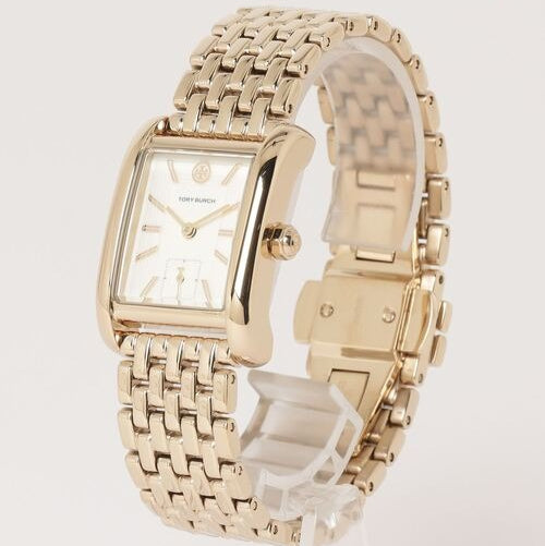 Tory Burch Eleanor White Dial Gold Steel Strap Watch for Women - TBW1060 Buy Now By Tory Burch