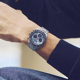 Seiko Prospex Speedtimer 41.4 Solar Chronograph Blue Dial Silver Steel Strap Watch for Men - SSC935 Buy Now By Seiko