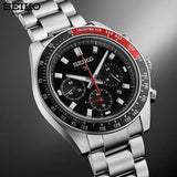 Seiko Prospex Speedtimer Solar Chronograph Black Dial Silver Steel Strap Watch for Men - SSC915 Buy Now By Seiko