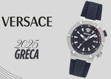 Versace Greca Diver Quartz Blue Dial Blue Rubber Strap Watch for Men - VE8G00124 Buy Now By Versace