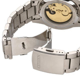 Citizen Mechanical Automatic Orange Dial Silver Steel Strap Watch for Men - NJ0128-80X Buy Now By Citizen