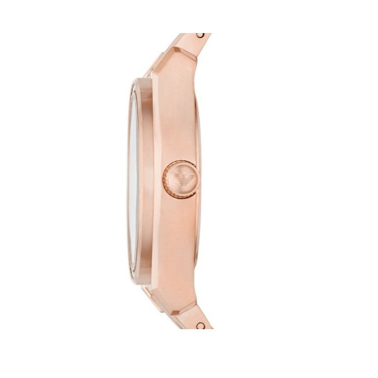 Emporio Armani Federica Analog Mother of Pearl Dial Rose Gold Steel Strap Watch for Women - AR11558 Buy Now By Emporio Armani