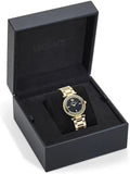 Versace Reve Analog Black Dial Gold Steel Strap Watch for Women - VE8B00624 Buy Now By Versace