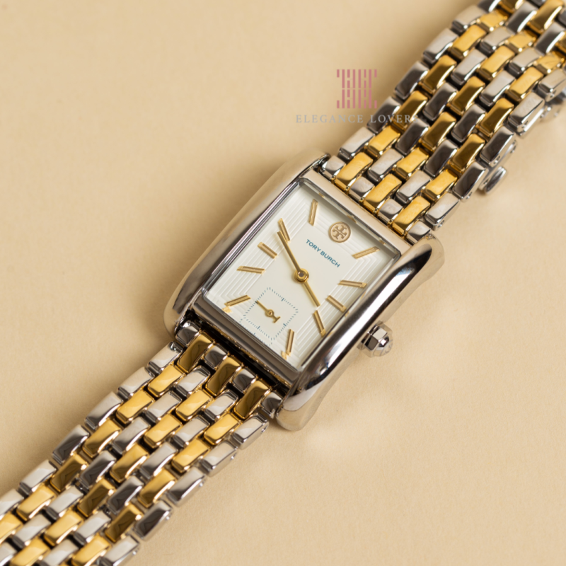 Tory Burch Eleanor White Dial Two Tone Steel Strap Watch for Women - TBW1070 Buy Now By Tory Burch