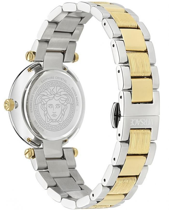 Versace Reve Analog Green Dial Two Tone Steel Strap Watch for Women - VE8B00524 Buy Now By Versace