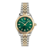 Versace Hellenyium Quartz Green Dial Two Tone Steel Strap Watch for Women - VEHU00420 Buy Now By Versace