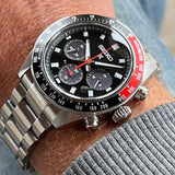 Seiko Prospex Speedtimer Solar Chronograph Black Dial Silver Steel Strap Watch for Men - SSC915 Buy Now By Seiko
