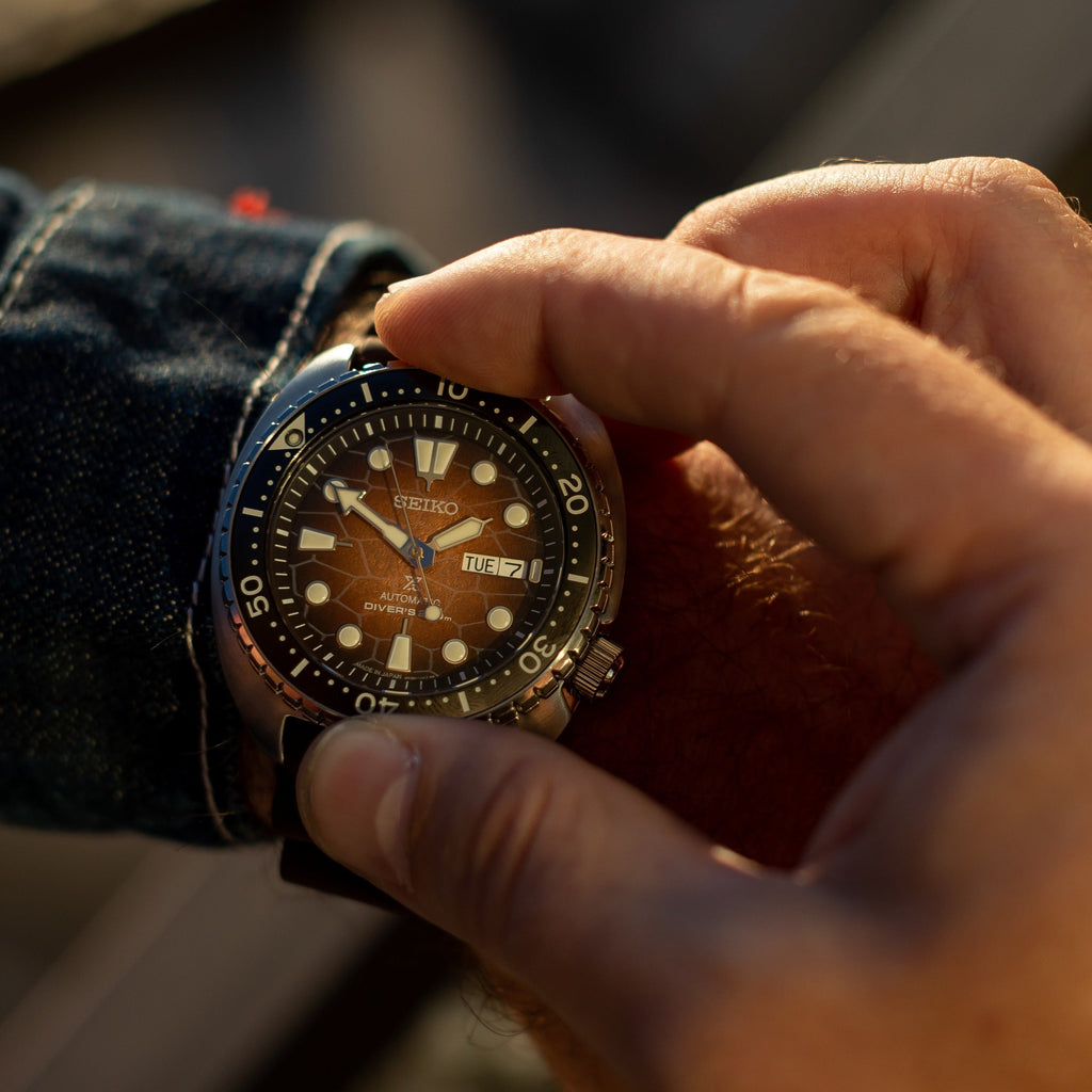 Seiko Prospex US Special Edition King Turtle Automatic Brown Dial Silver Steel Strap Watch for Men - SRPH55 Buy Now By Seiko