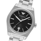 Emporio Armani Frederico Analog Black Dial Silver Steel Strap Watch for Men - AR11622 Buy Now By Emporio Armani