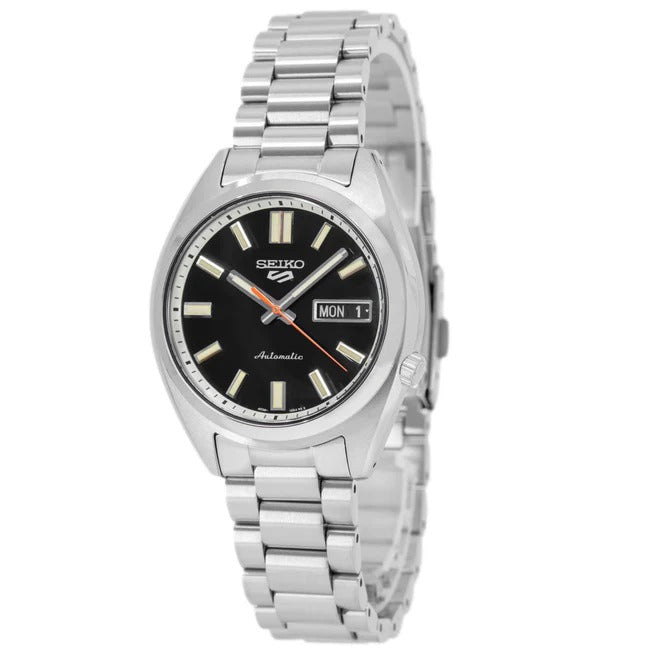Seiko 5 Sports SNXS Series Automatic Black Dial Silver Steel Strap Watch for Men - SRPK89K1 Buy Now By Seiko