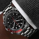 Seiko Prospex Speedtimer Solar Chronograph Black Dial Silver Steel Strap Watch for Men - SSC915 Buy Now By Seiko