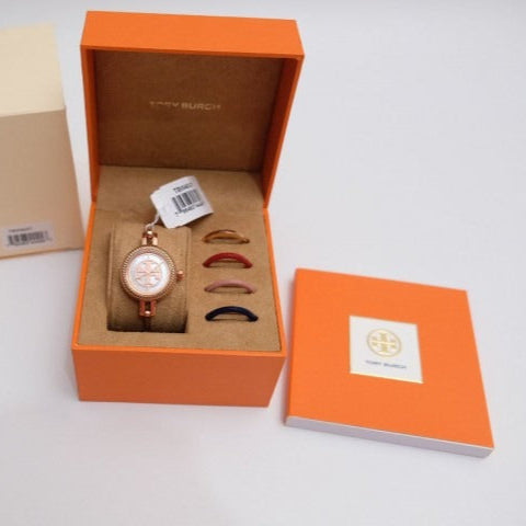 Tory Burch Riva Rose Gold Dial Rose Gold Steel Strap Watch for Women - TBW4037 Buy Now By Tory Burch