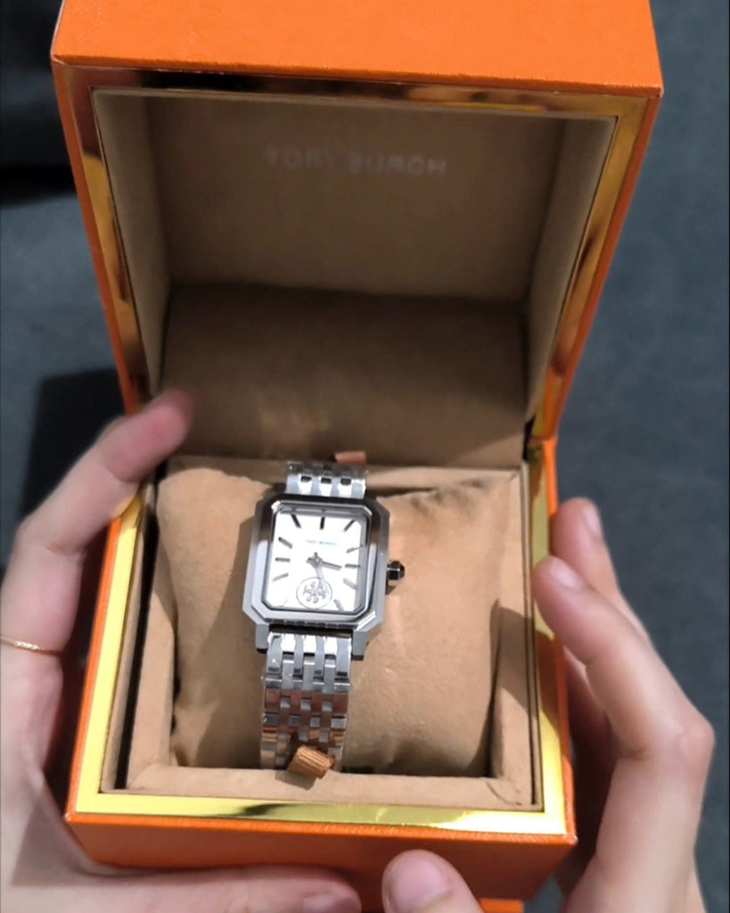 Tory Burch Robinson White Dial Silver Steel Strap Watch for Women - TBW1510 Buy Now By Tory Burch