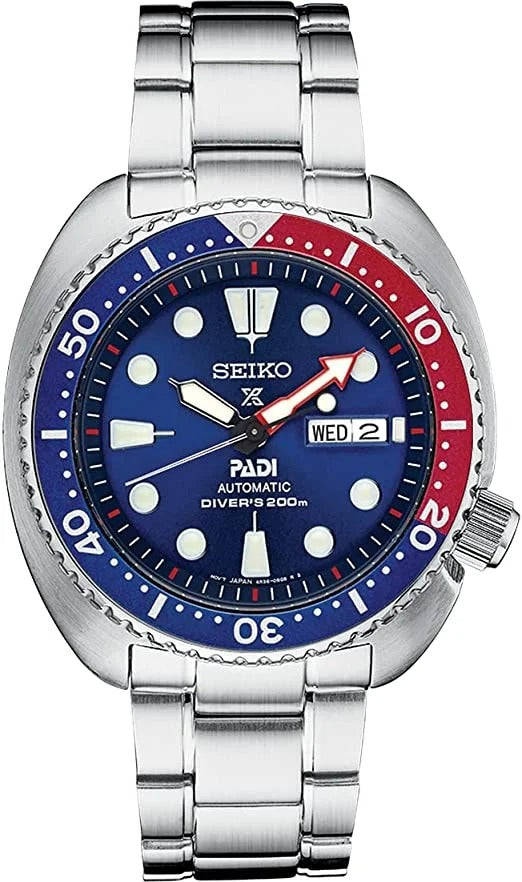 Seiko Prospex PADI Special Edition Automatic Blue Dial Silver Steel Strap Watch for Men - SRPE99 Buy Now By Seiko