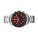 Seiko Prospex US Special Edition Speedtimer Solar Chronograph Red Dial Silver Steel Strap Watch for Men - SSC927 Buy Now By Seiko