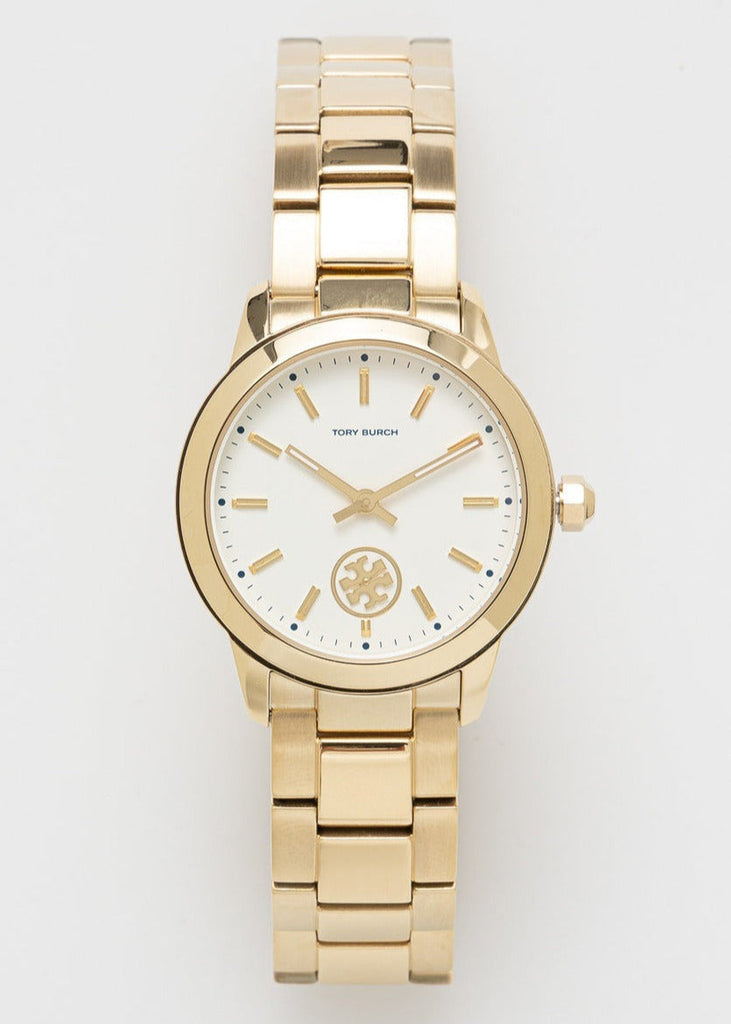 Tory Burch Collins White Dial Gold Steel Strap Watch for Women - TBW1300 Buy Now By Tory Burch