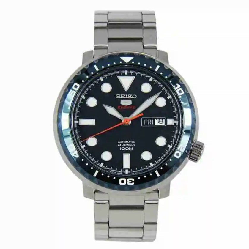 Seiko 5 Sports Automatic Blue Dial Silver Steel Strap Watch for Men - SRPC63J1 Buy Now By Seiko