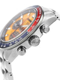 Seiko Prospex Solar Chronograph 1969 Re-interpretation Orange Dial Silver Steel Strap Watch for Men - SSC947 Buy Now By Seiko