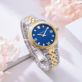 Versace Hellenyium Quartz Blue Dial Two Tone Steel Strap Watch for Women - VE2S00522 Buy Now By Versace